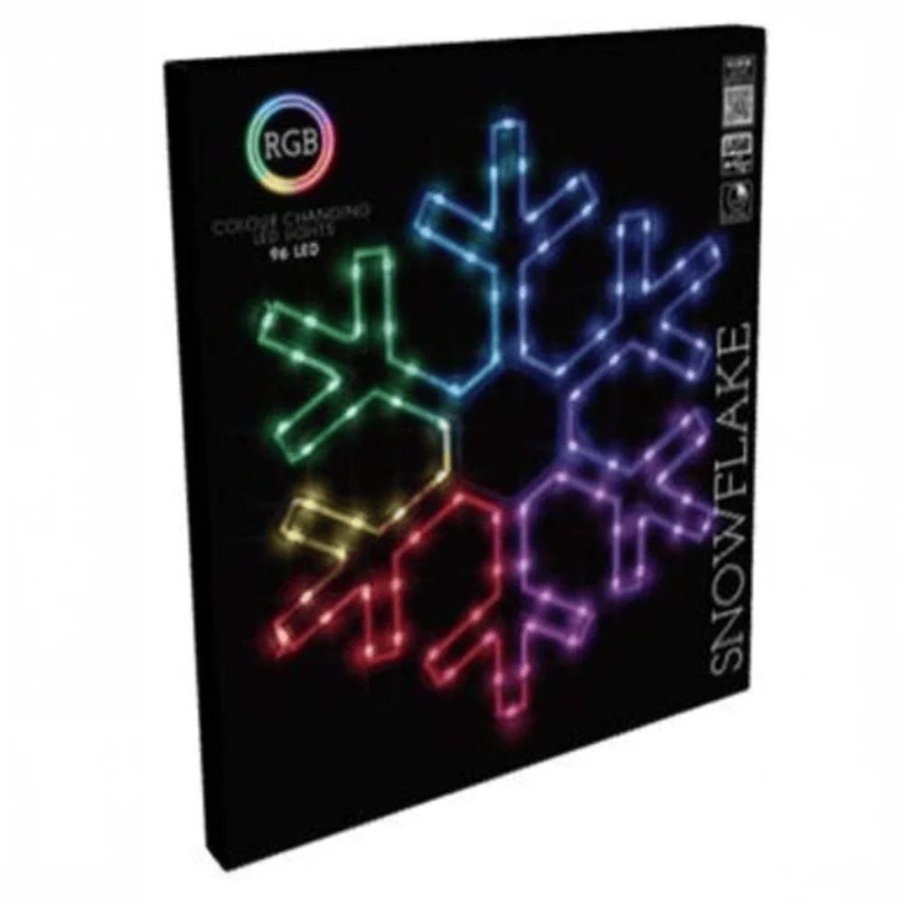 LED Floco de neve com mudança de cor