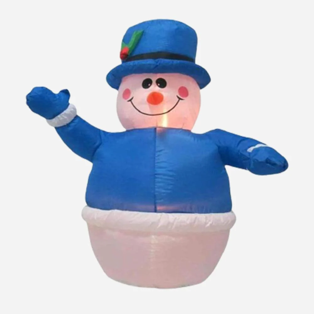 Boneco de neve inflável