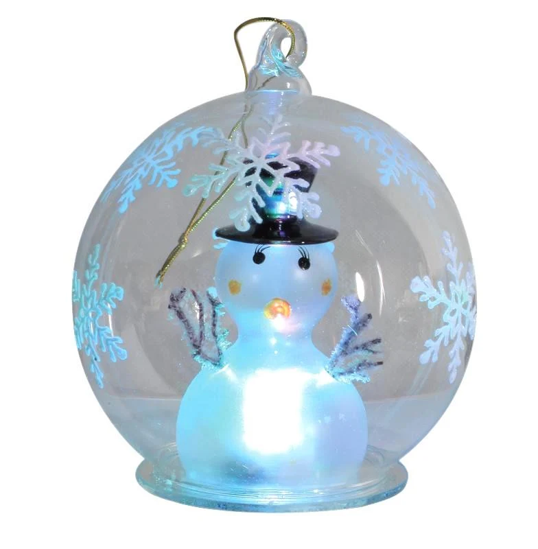 Bolas de Natal com aparência de vidro