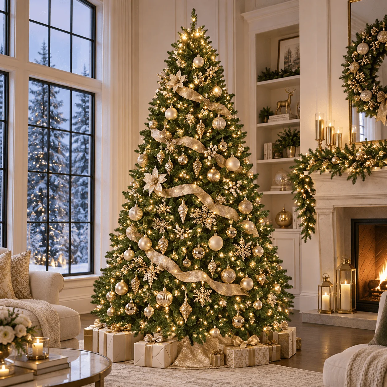 Grand Hawthorne Pine pré-iluminado (2.7m)
