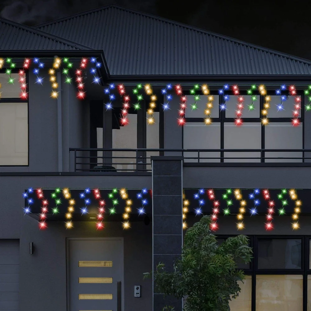 400 LED Luzes Solares Multicoloridas de cascata (7.9m)