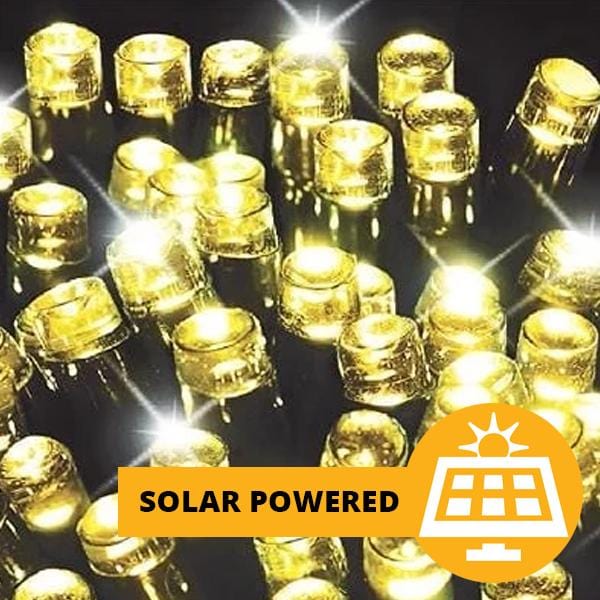 500 Solar LED Luzes Brancas Quentes (39.9m)