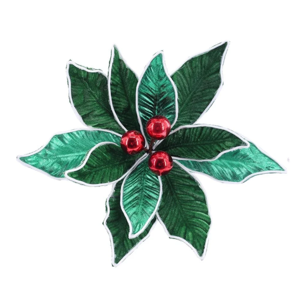 Poinsétia Bola de Natal Clip sortido