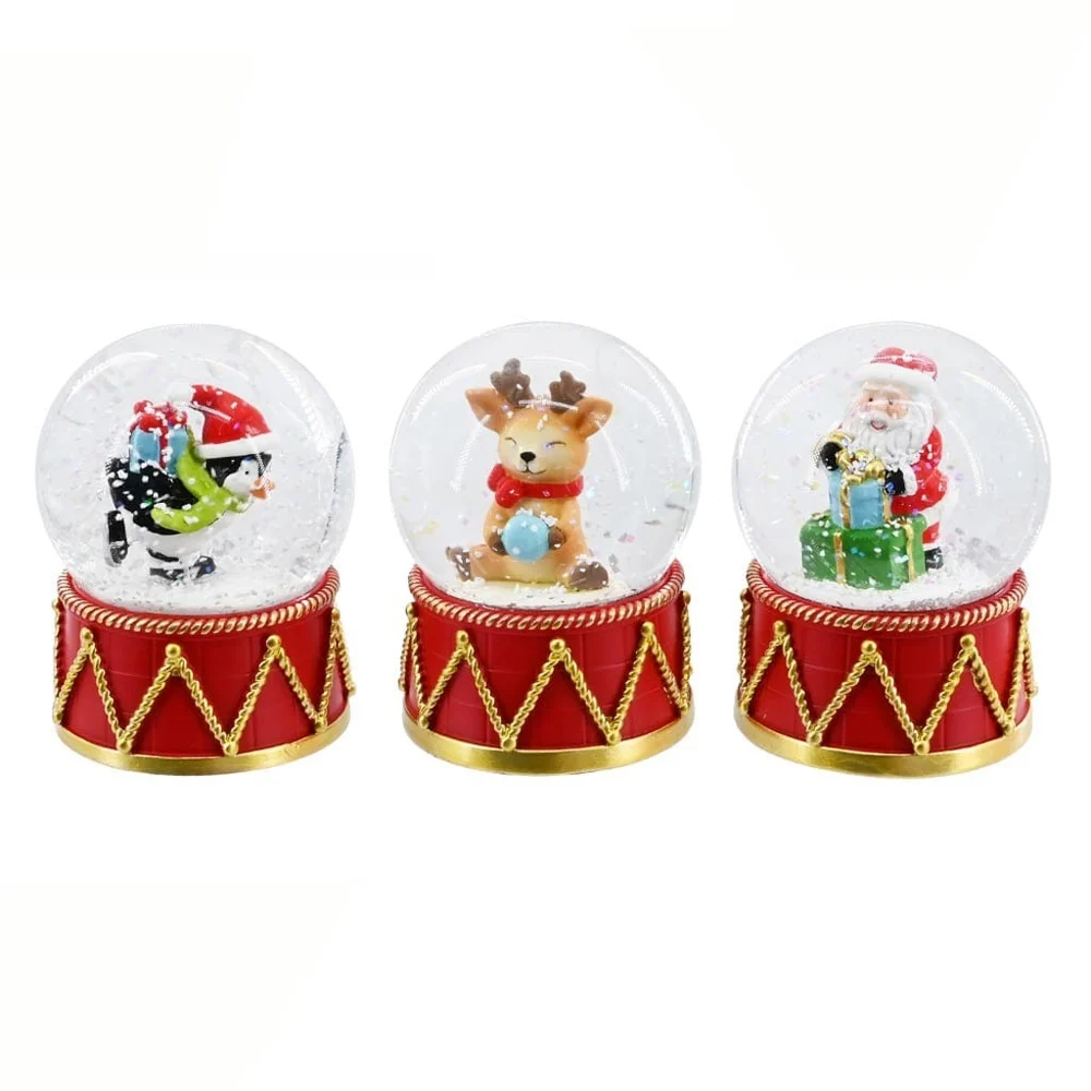 Bola de água de tambor de Natal sortido (6.5cm)