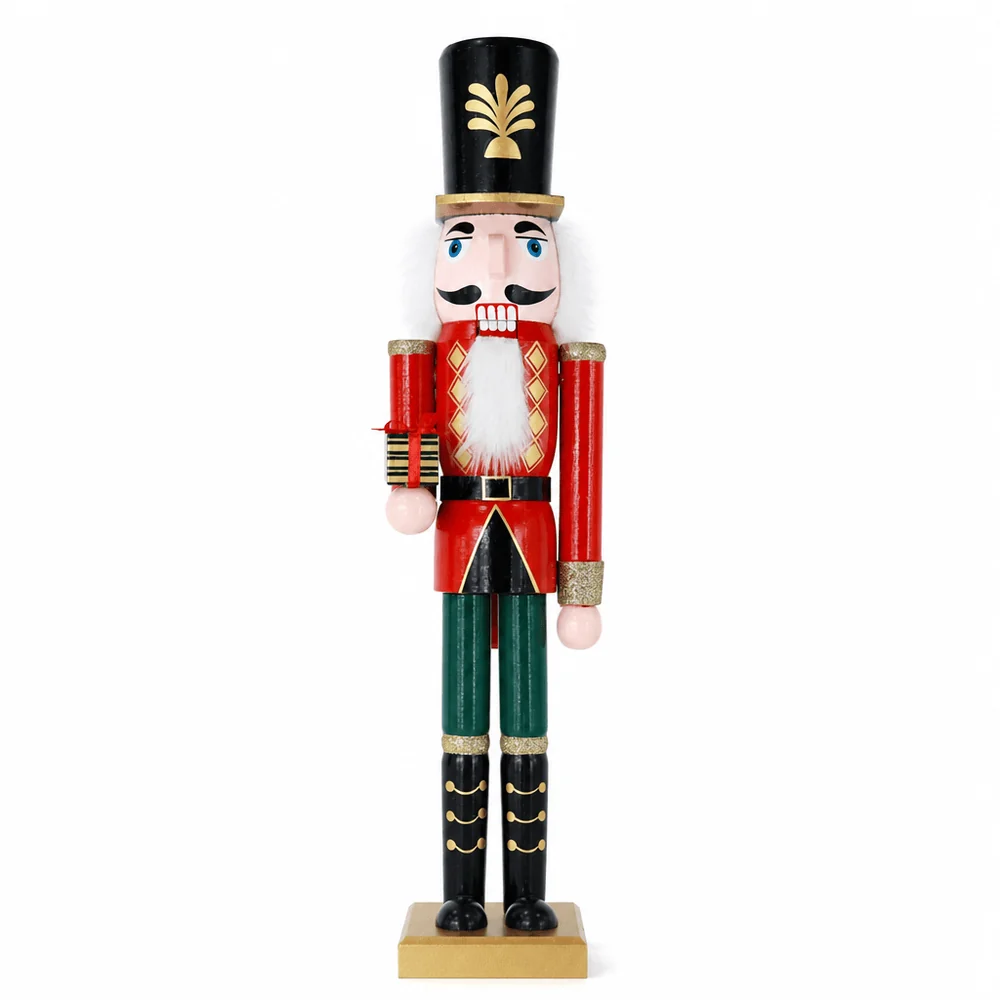 Quebra-nozes vermelho e verde (60cm)