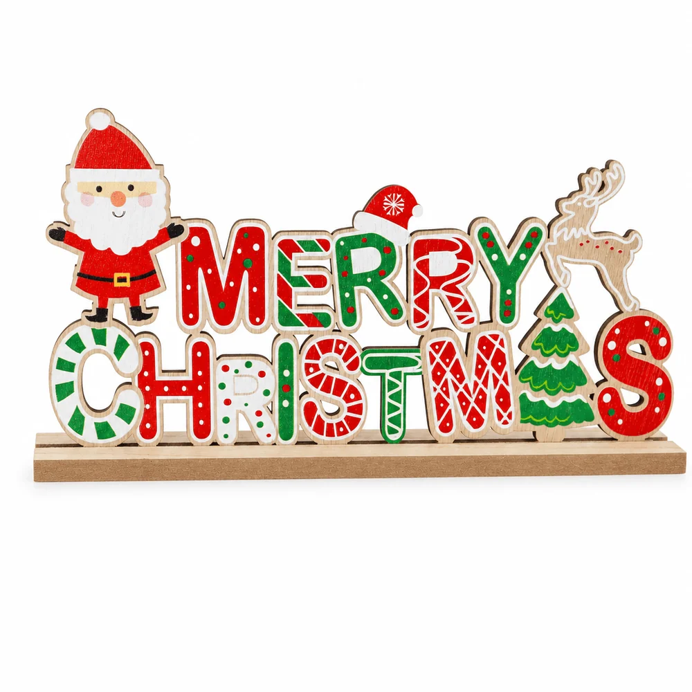 Sinal de mesa de biscoitos de natal