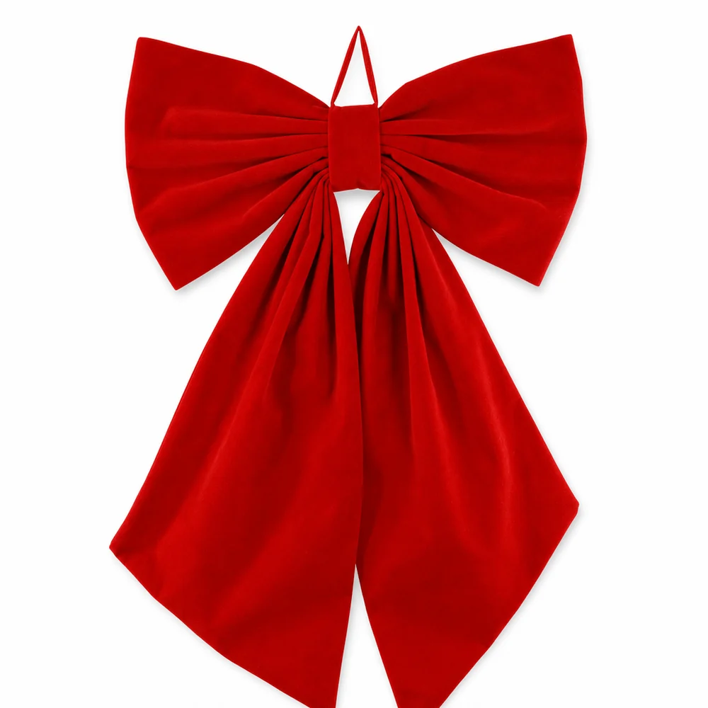 Arco Flocado Vermelho Escuro (96cm)