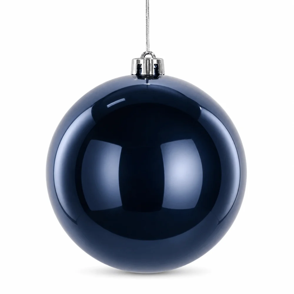 Bola de Natal Azul Brilhante (15cm)