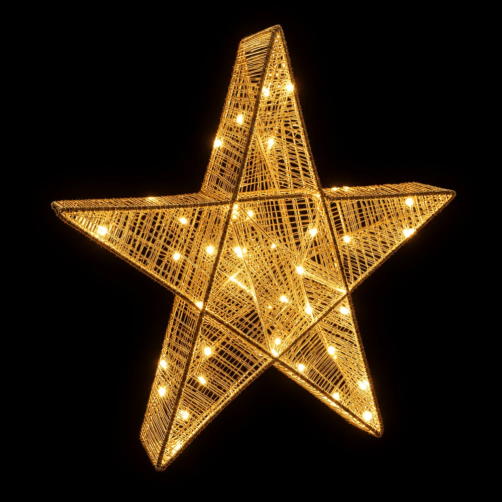 LED Bateria 3D Estrela Iridescente (50cm)