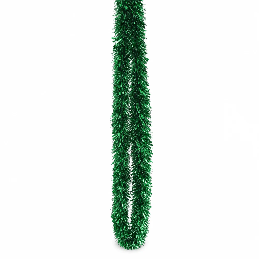 Festão verde de corte misto robusto (2m)