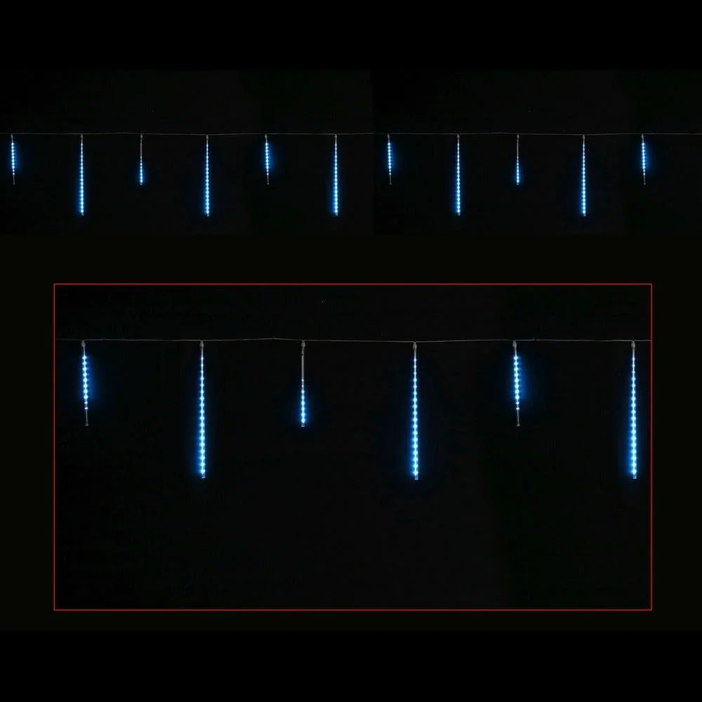 LED Luzes do tubo de chuva azul (4.8m)
