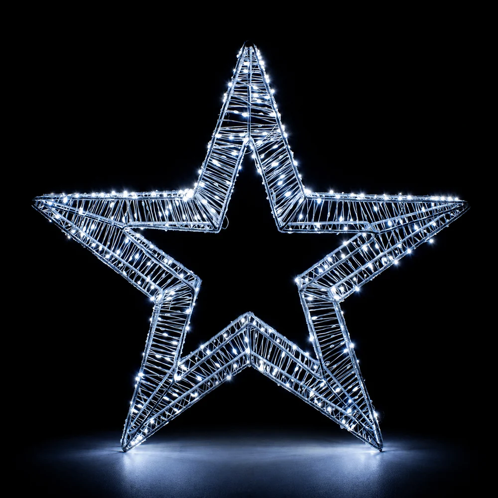 LED Micro Fio Estrela Estrelado Motivo Branco Frio (50cm)
