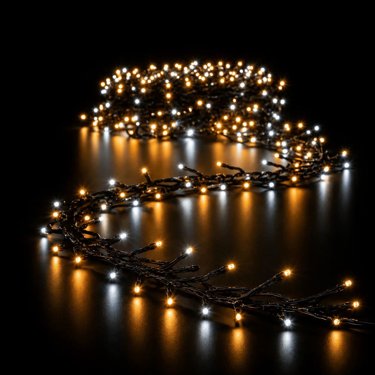 LED 2000 Luzes em cachos Clássico Branco Frio-Quente 29m