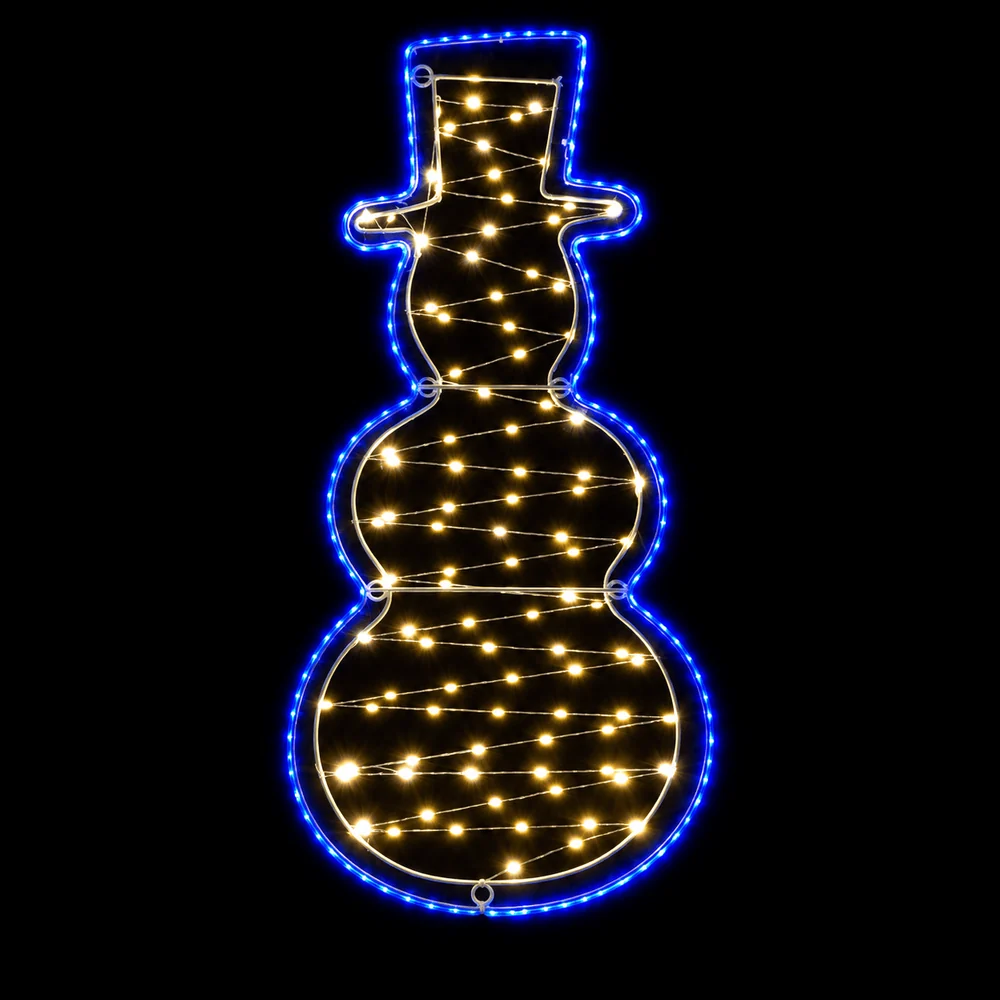 LED Motivo de boneco de neve com gota de orvalho