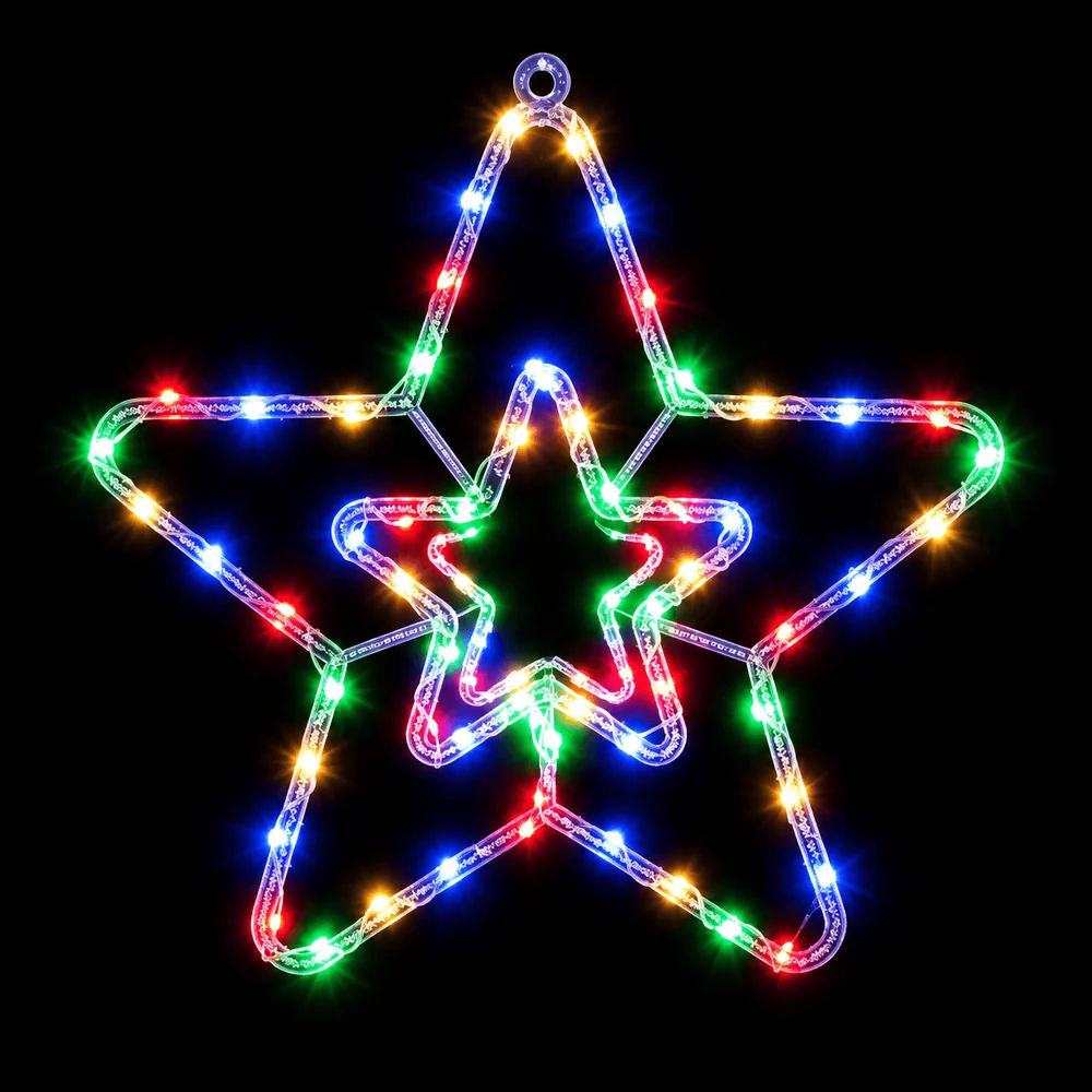 LED Motivo de estrela de cristal (44cm)