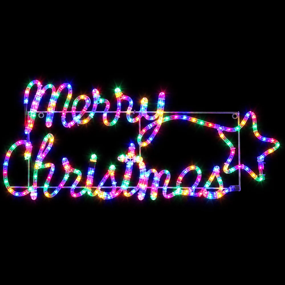 LED Mangueira luminosa Feliz Natal com motivo estrela