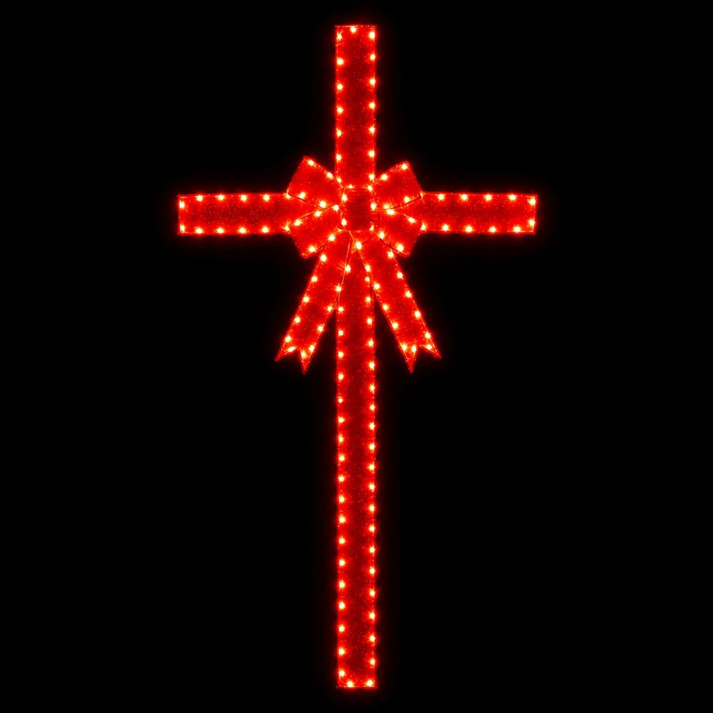 LED Laço de porta de festão com faixa branca quente