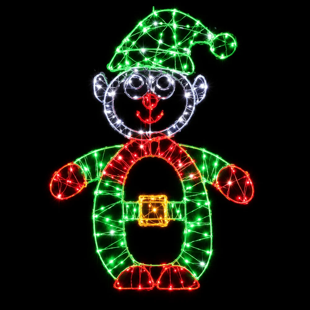 LED Elfo de fio estrelado cintilante (50cm)