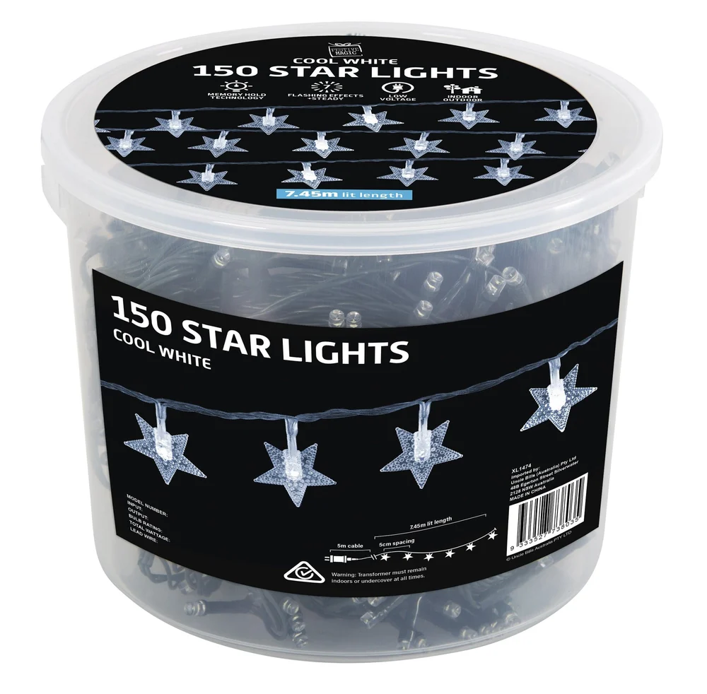 150 LED Luzes de corda estrela na banheira sortido