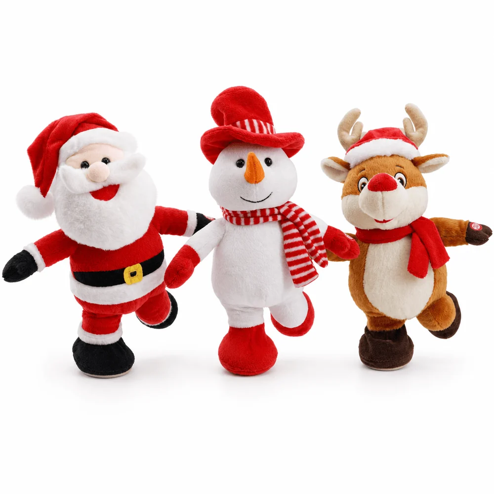 Pelúcia de Natal de Patinação Musical (32cm)