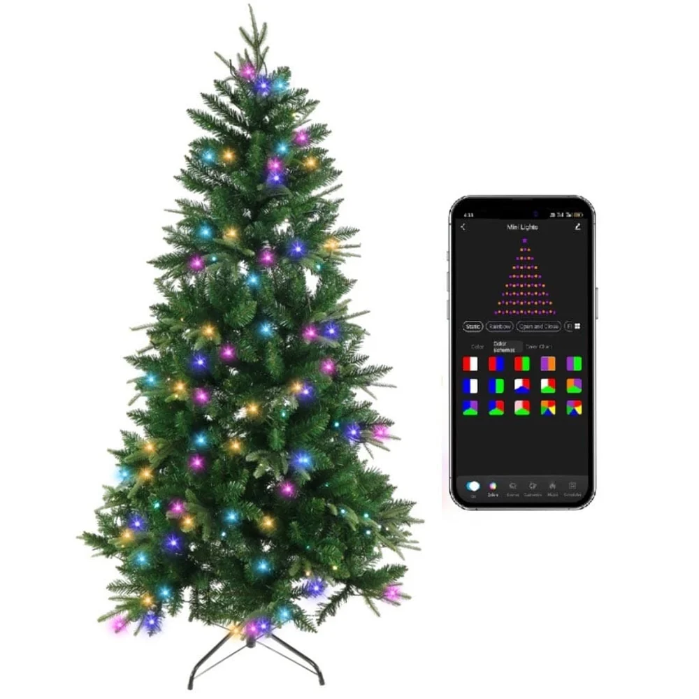 Árvore Lightshow com iluminação integrada e controle por aplicativo 6ft (1.8m)