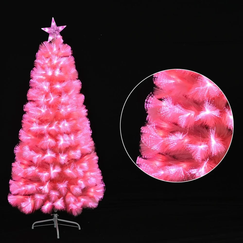 LED Árvore de Fibra Óptica Rosa Pampas 5ft (150cm)