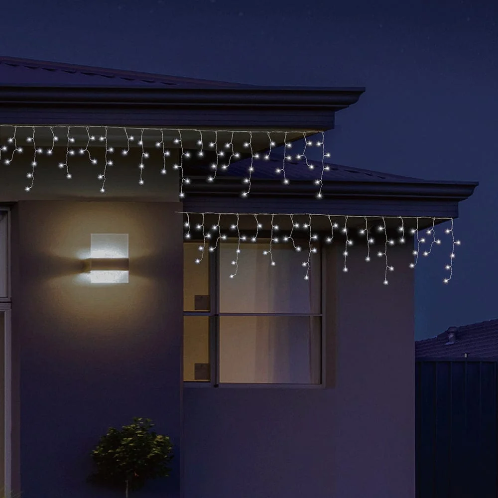 LED Pingentes de neve brancos e frios (350 LEDs)