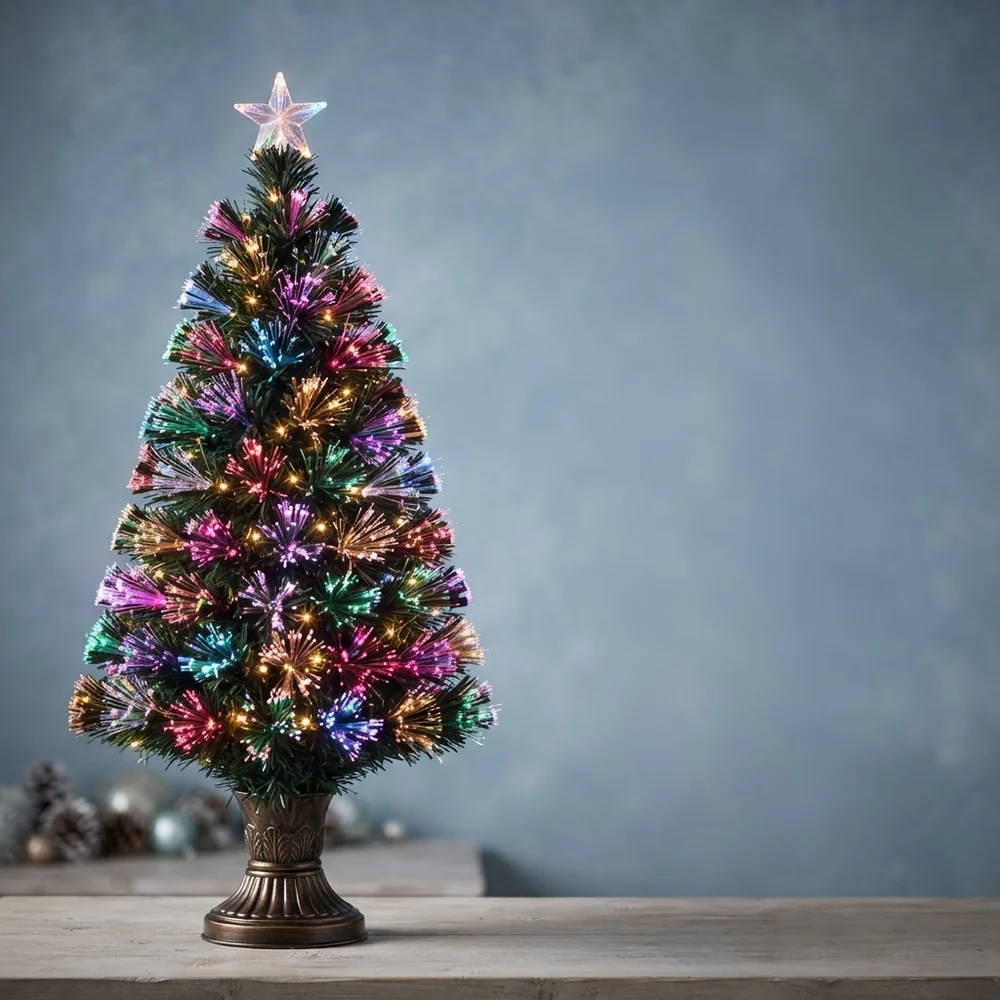 Árvores de Natal de fibra óptica