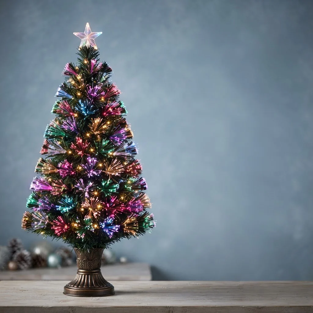 Árvores de Natal de fibra óptica