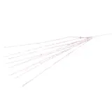 Haste suspensa de lantejoulas brancas (63cm)