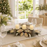 Decoração de mesa com velas de champanhe (80cm)