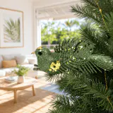 Clipe de pássaro verde musgo (15cm)