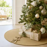 Saia de árvore luxuosa com fio dourado (100cm)
