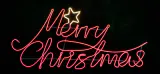 LED Neonflex Feliz Natal com Estrela (128x56cm)