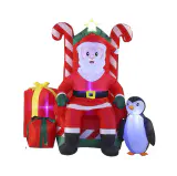 Papai Noel Inflável e Poltrona (1.8m)