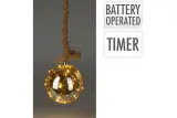 15 LED Bola Pendurada Decoração (15cm)