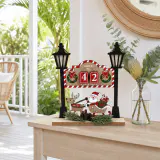 Placa de MDF de Natal Vermelho (19.5x22cm)