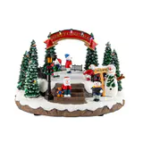 USB LED Cena musical de jogo de neve do boneco de neve