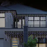 480 LEDs nevando luzes de gelo brancas e azuis frias (11.8m)