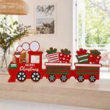 Decoração de mesa de trem de Natal
