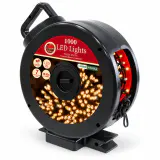 LED 1000 cordões de luzes em carretel branco quente