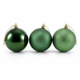 Enfeites Verde Mix kit com 3 unidades (10cm)