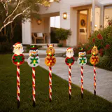 LED Luzes de caminho de personagem solar kit com 6 unidades