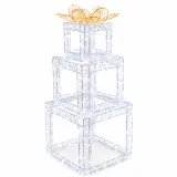 Pilha de presentes com LED (76cm)
