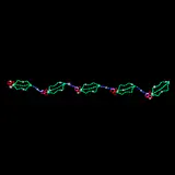 LED Corda piscante Holly Festão (5 folhas)