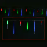 LED Luzes de tubo de chuva multicoloridas (4.8m)