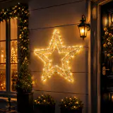 LED Micro Fio Estrela Estrelado Motivo Branco Quente (50cm)