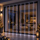 LED Cortina de Cacho branca fria (2x2.4m)