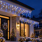 LED Pingentes de neve azul-frios (350 LEDs)