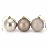 Bolas Dourado Mix kit com 3 unidades (10cm)